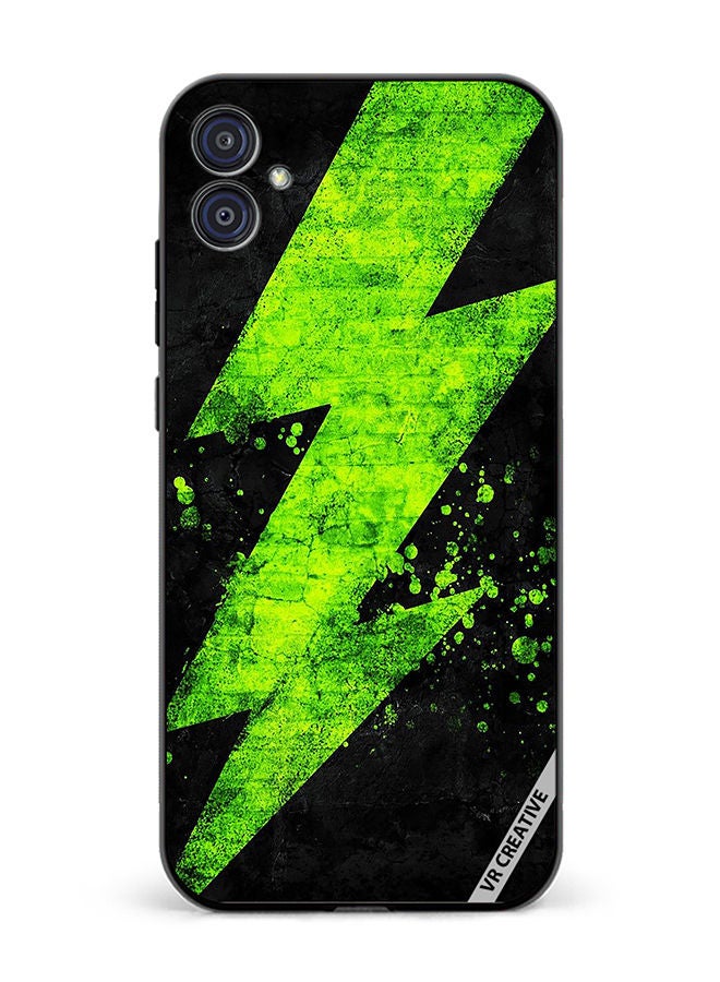 VR CREATIVE Protective Case Cover For Samsung Galaxy M04/F04 Green Electricity Design Multicolour - Image 1