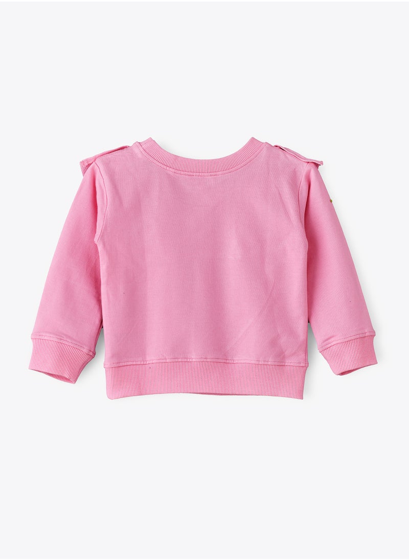 Jelliene Snuggle-Worthy Knitted Sweatshirt for Baby Girls  - Image 2