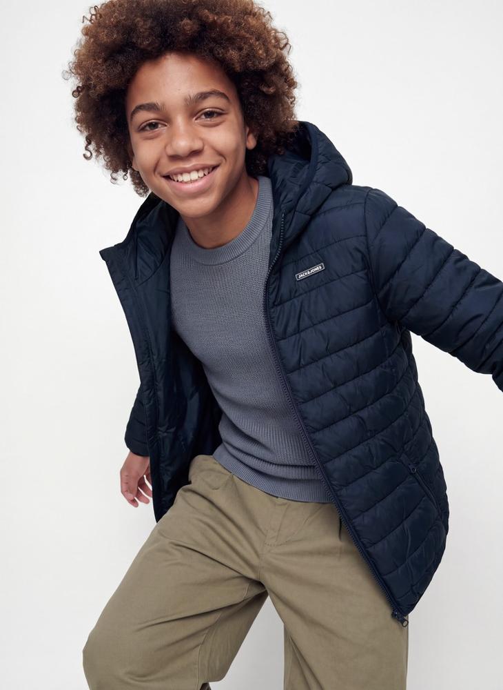Jack & Jones Junior Youth  Puffer Hoodie Jacket - Image 3