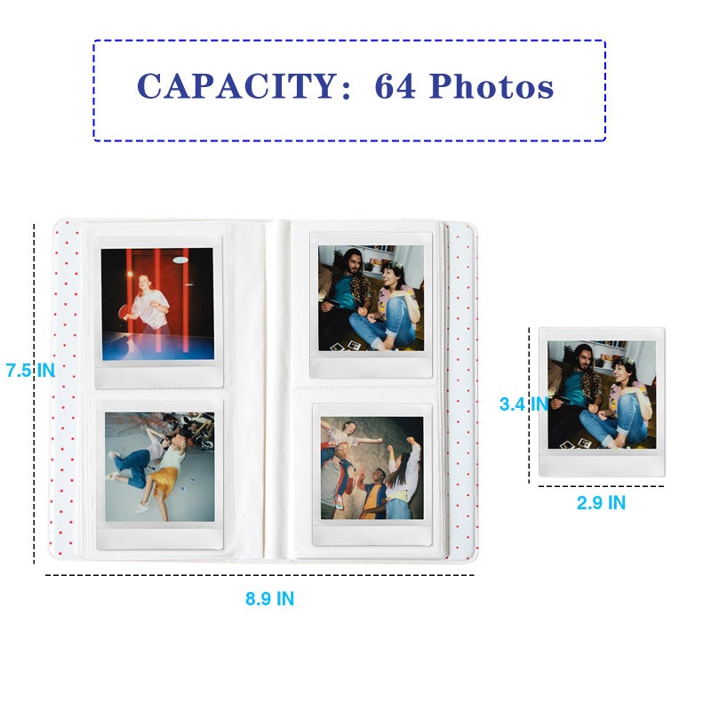 ألبوم Wogozan 64 جيوب لـ Fujifilm Instax Square Film Photo SQ1 SQ6 SQ10 SQ20 SP-3 Square Form Camera (Pink) - Image 4