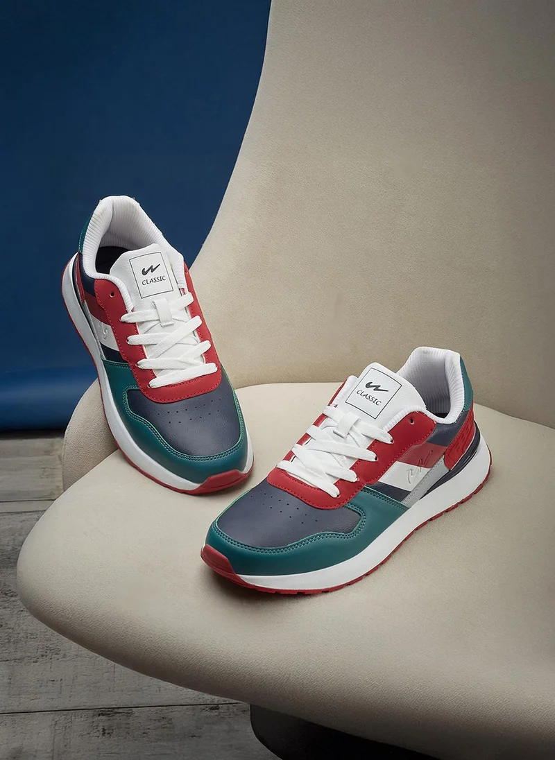 CAMPUS Men Cardo Motion Massage Lace-Up Sneakers-Navy