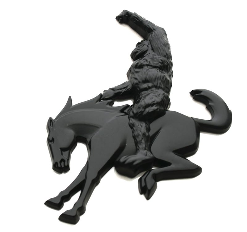 DecalRoom Add-A-Sasquatch Emblem 3D Badge Overlay Decal 3" x 4" Compatible with Bronco Fun Off-Road Accessory NO Pony (Sasquatch Fist-Black) - Image 5