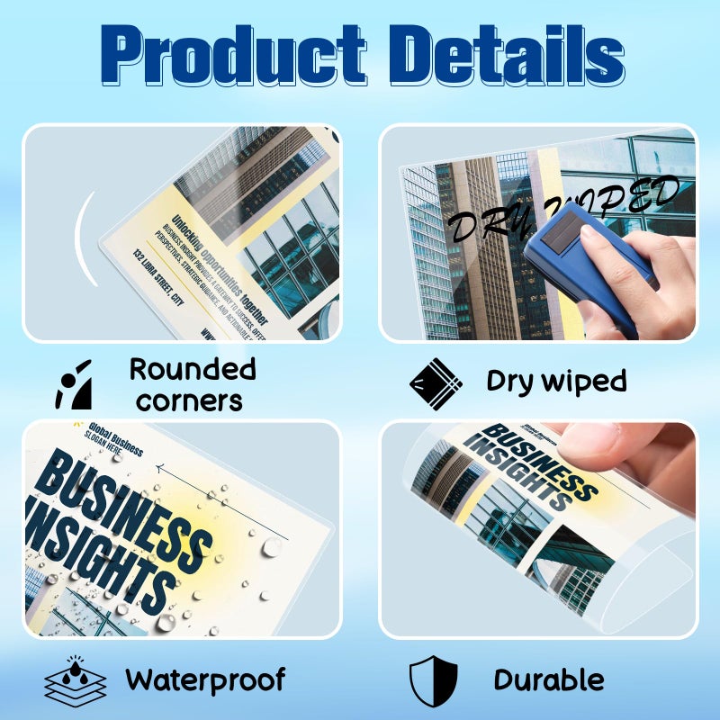 XUWAIDSGN 100 Pieces 7 Mil 2 1/2" x 4 1/4" Luggage Tag Laminating Pouches with Slot Hole Thermal Laminate Pouch Tags Kit Resealable for Work Permits Pass Cards Student ID Cards (100, 7 Mil) - Image 3
