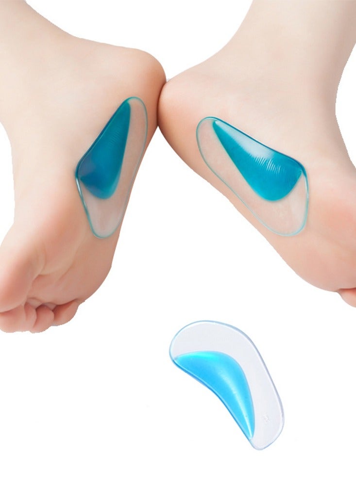 Arch Support Shoe Insoles for Flat Feet Gel Arch Inserts for Plantar Fasciitis Adhesive Arch Pad for Relieve Pressure and Feet Pain  - Image 3