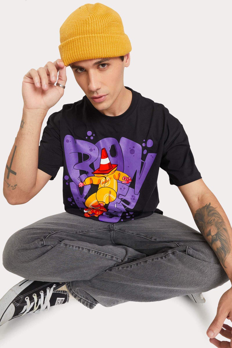 Bonkers Corner Signature Cone Man Oversized T-shirt - Image 1