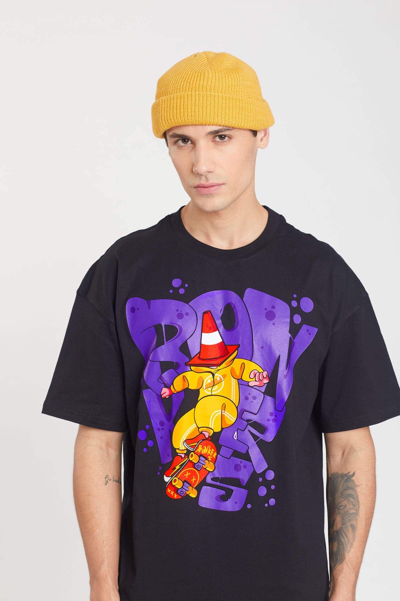 Bonkers Corner Signature Cone Man Oversized T-shirt - Image 3