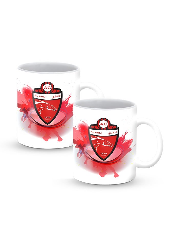 Stylizedd (Pack of 2) Designer Printed Coffee Mug with Heavy Duty Handle 11oz Ceramic Personalised Gift Mugs Cup [Microwave Safe & Dishwasher Proof] - Design1