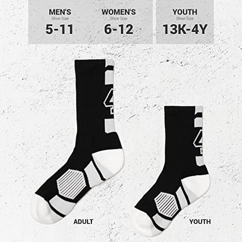 ChalkTalkSPORTS Custom Team Number Socks | Adult Athletic Performance Socks | Black | 22 - Image 4