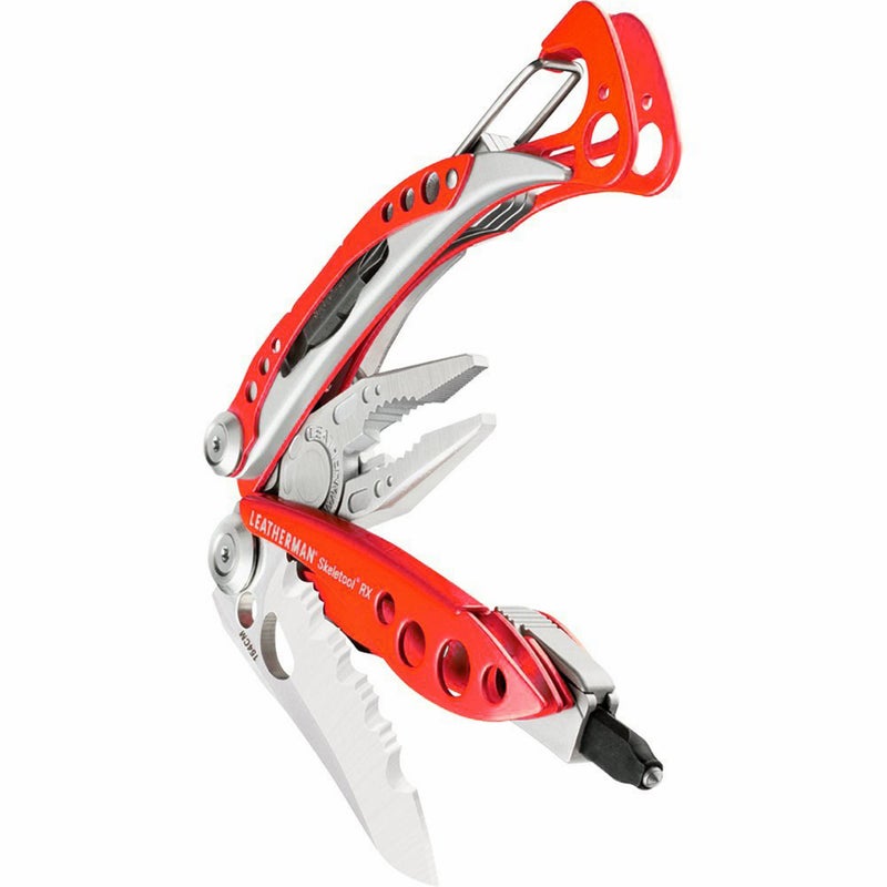 LEATHERMAN LEATHERMAN, Skeletool RX Multitool with Serrated Knife and Glass Breaker, Red  - Image 3