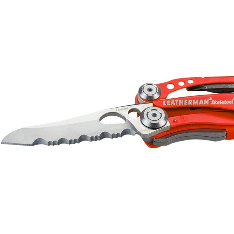 LEATHERMAN LEATHERMAN, Skeletool RX Multitool with Serrated Knife and Glass Breaker, Red  - Image 5