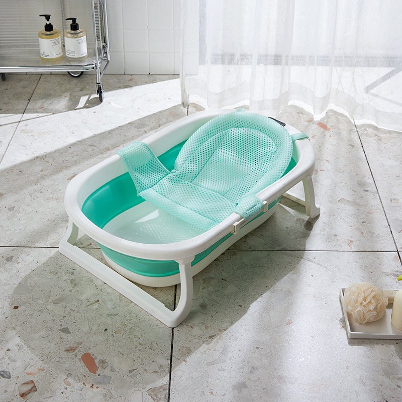 Temperature-Sensing Baby Bath Tub Foldable Large Size For Newborns And Young Children Home Use Foldable Bath Tub - Image 1