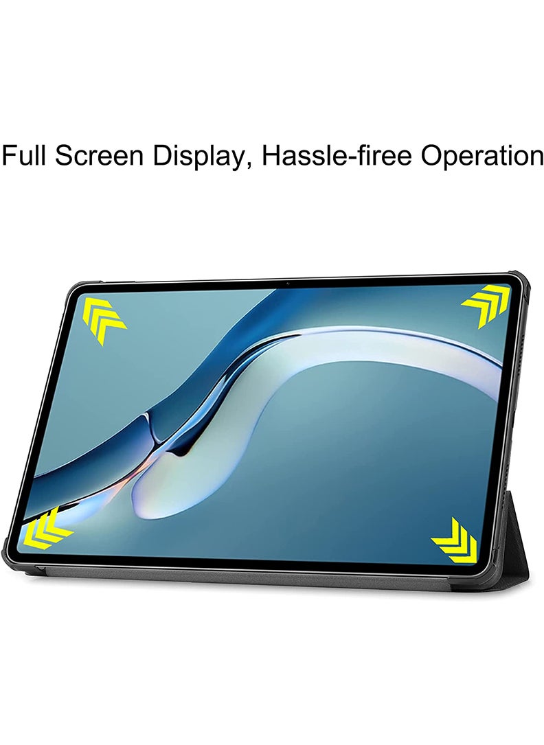 Theodor - Protective Flip Case For Huawei MatePad Pro 12.6 (2021) With Trifold Stand Auto Wake Sleep Shockproof Cover Anti social social club copy - Image 1