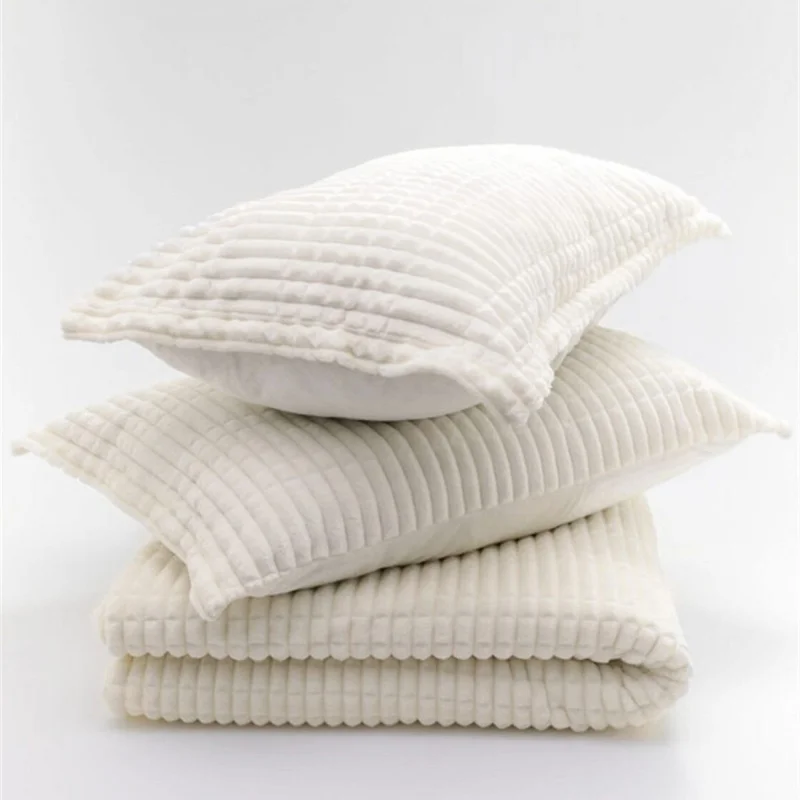 ميرينوس Modern Line White Double Bedspread Set