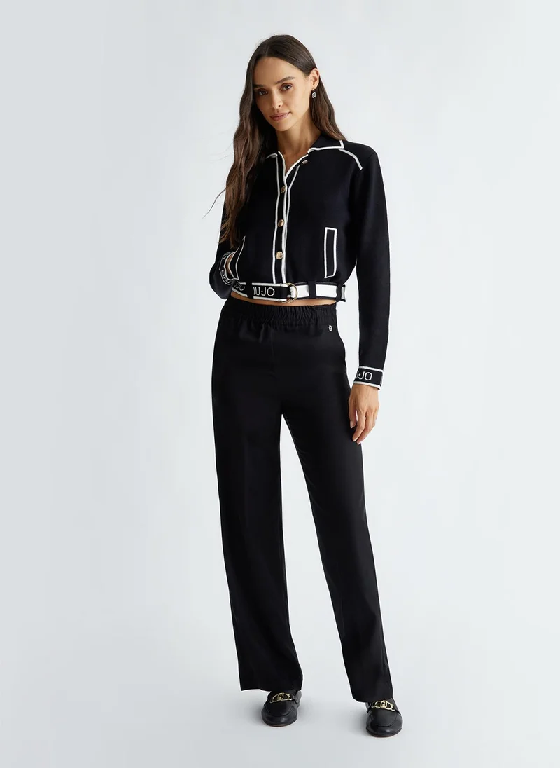 Liu Jo Knit jacket with belt