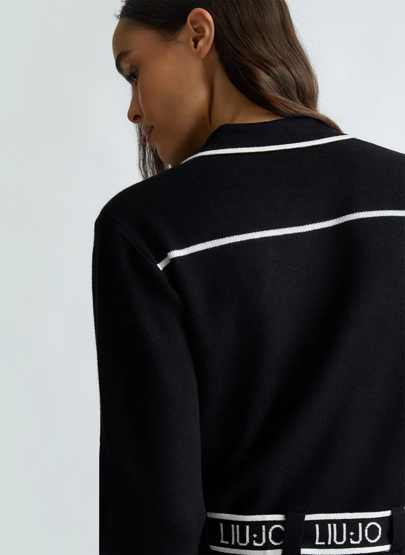 Liu Jo Knit jacket with belt