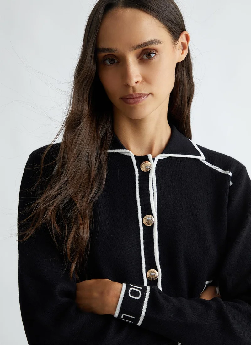 Liu Jo Knit jacket with belt