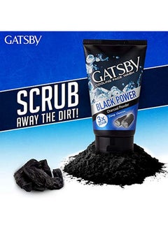 GATSBY Cooling Face Wash - Perfect Clean, Contains Charcoal Powder, Deep Cleanses, Powered With 3X Scrub, 100Gm  - Image 3