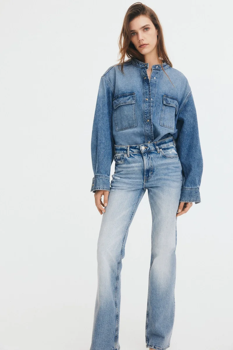 H&M Bootcut High Jeans