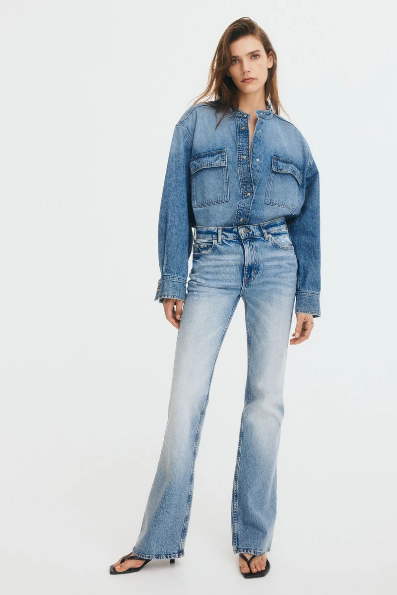H&M Bootcut High Jeans