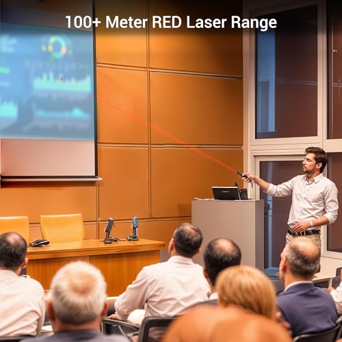 ZEBRONICS PP100, 2.4GHz Wireless LASER Pointer, Power Point Slide Changer, Page Flip Buttons, RED LASER, 10m Wireless Range + 100m LASER Range, Multi - OS | Software Compatible - Image 3