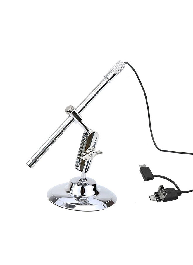 Portable Digital USB Microscope Inspection Magnifier IP67 Waterproof Camera Built-in 8 LED Lights with Advanced CMOS Sensor 10X-200X Magnification