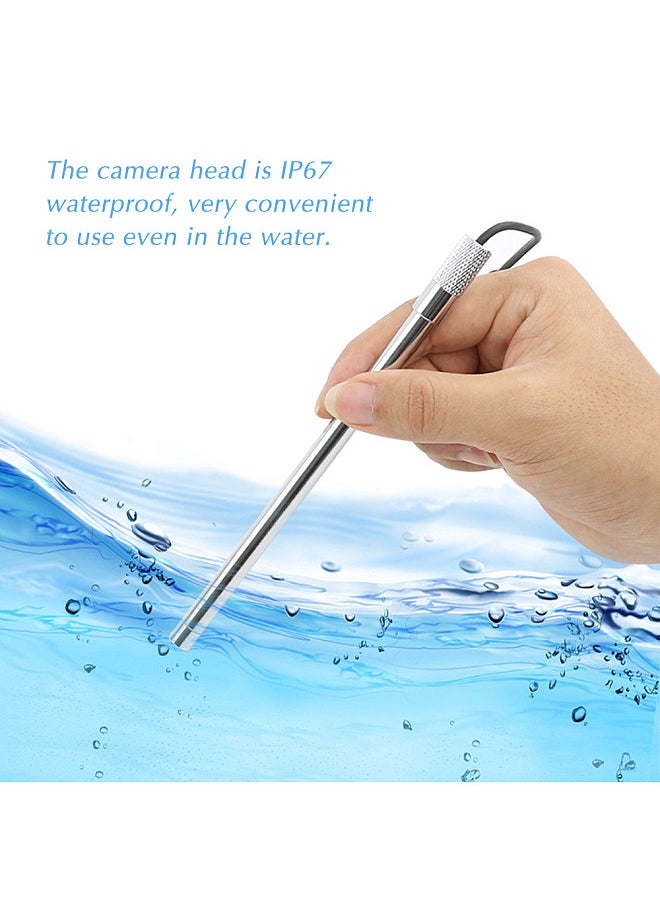 Portable Digital USB Microscope Inspection Magnifier IP67 Waterproof Camera Built-in 8 LED Lights with Advanced CMOS Sensor 10X-200X Magnification