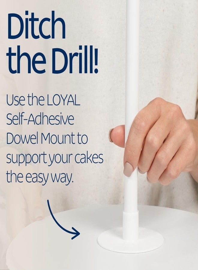Loyal Bakeware Heavy Duty Plastic Mounting Bracket for Supporting a 16mm Cake Dowel - Image 2
