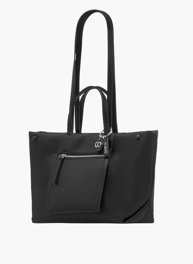 سيليست Paneled Tote Bag with Double Handles