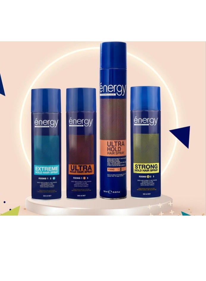 Energy Fixing 1 Strong Hold Hair Spray 500 ml
