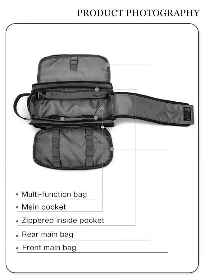 MIXDE Makeup Storage Bag Multifunctional Handbag Travel Portable Bag Toiletry Bag Coin Purse Comfortable and Portable - Image 4