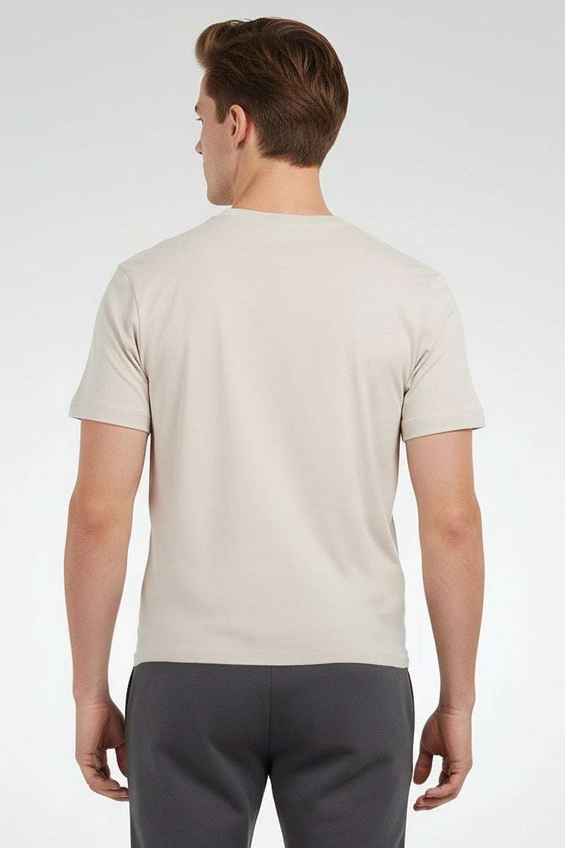 Hurley Men Sportswear Fit Short Sleeve Outdoor T-Shirt, Beige - Image 3