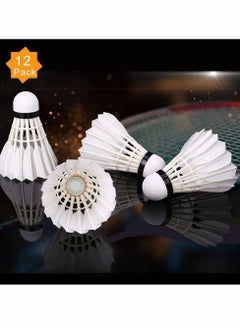 KASTWAVE Tech Badminton Shuttlecock, Advanced Goose Feather Shuttlecocks, 12Pcs Feather Shuttlecocks Training Badminton Balls for Indoor Outdoor Sports Training  - Image 2