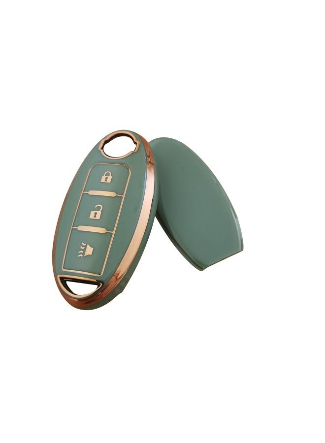 Generic Smart Key Fob Case Soft TPU Cover Compatible with Infiniti EX35 EX37 FX35 FX37 FX45 FX50 Q70 QX50 QX70 for Nissan 370Z Armada Cube Juke Leaf Murano Pathfinder Quest Rogue Titan XD Versa Note  - Image 2