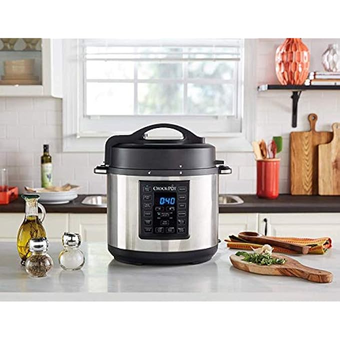 كروك بوت قدر ضغط كروك بوت إكسبريس Csc051 12 في 1 قابل للبرمجة متعدد الطهي، قدر طهي بطيء بالبخار والقلي، سعة 56 لترًا، مصنوع من الفولاذ المقاوم للصدأ - Image 3