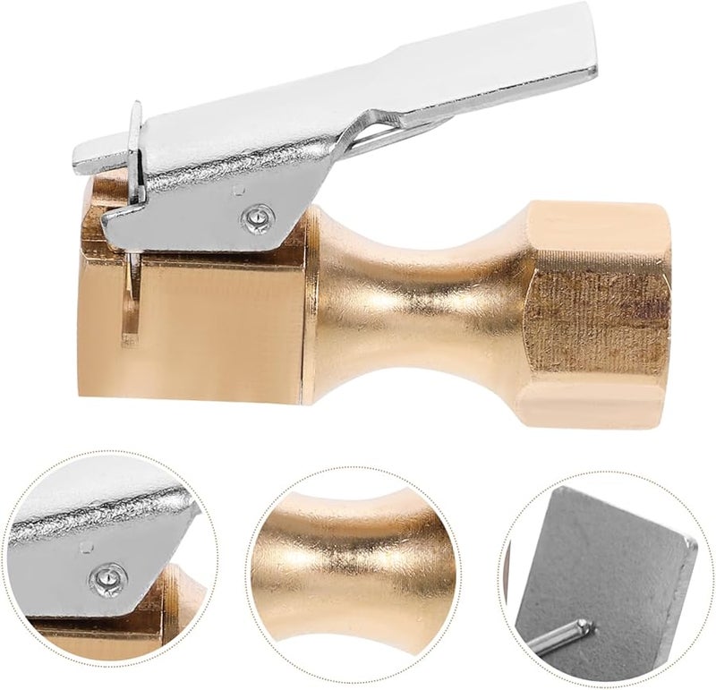 مضخة هواء الإطارات النحاسية ذاتية القفل، وصلة هواء سريعة بدون تسريب للسيارة والدراجة النارية والدراجة - Image 4