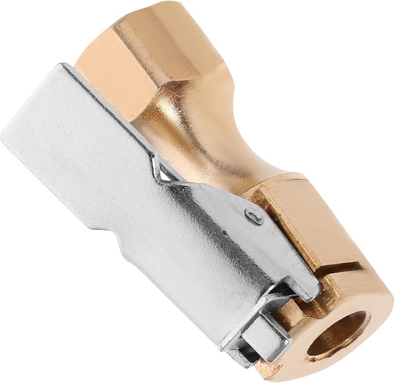 مضخة هواء الإطارات النحاسية ذاتية القفل، وصلة هواء سريعة بدون تسريب للسيارة والدراجة النارية والدراجة - Image 1