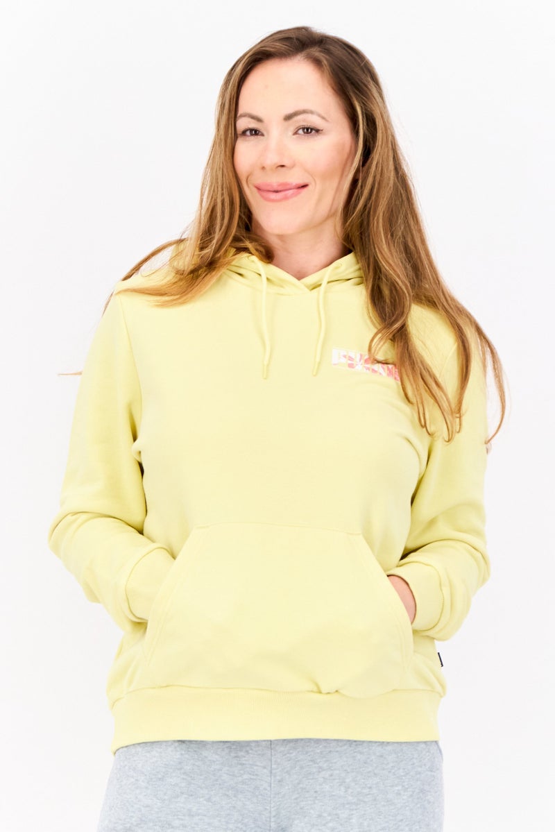 PUMA Women Regular Fit Long Sleeves Outdoor Hoodie, Yellow - Image 1