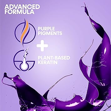 PROVOKE Touch of silver Brighten and Defrizz Purple Serum 100 ml Neutralise Brassy Tones Anti Frizz Seal Split Ends PlantBased Keratin Purple Pigments For Blonde Highlighted and Grey Hair - Image 4