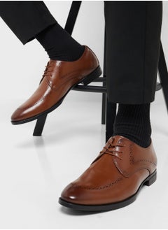 Robert Wood Brogue Detail Formal Lace Ups  - Image 5
