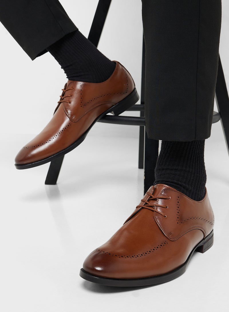 Robert Wood Brogue Detail Formal Lace Ups  - Image 5