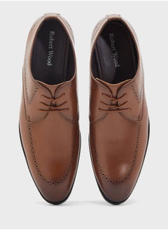 Robert Wood Brogue Detail Formal Lace Ups  - Image 4