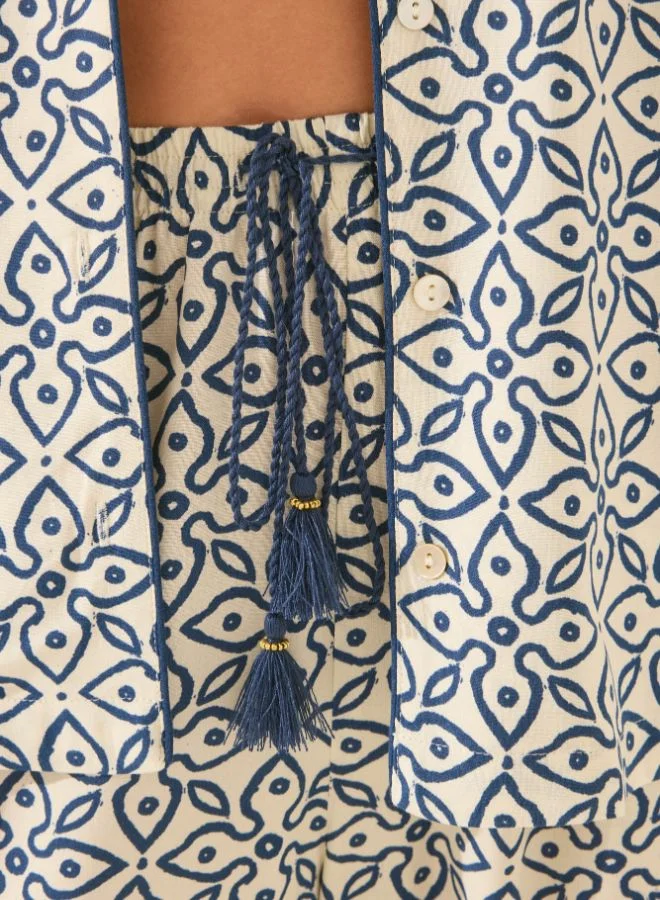 ومن سيكريت طباعة طوابع بيجامات كلاسيكية