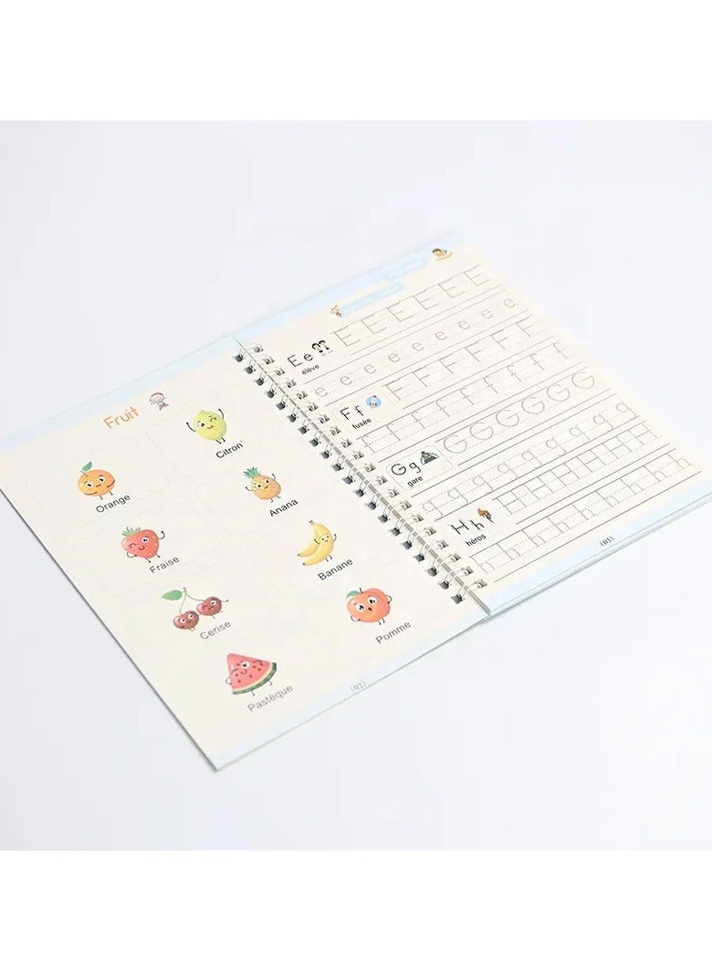 FEND Magic Notebooks for Children Writing Learning Educational Game from 3 Years Numbers Learning Alphabet Learning Math Pack of 4 - Image 4