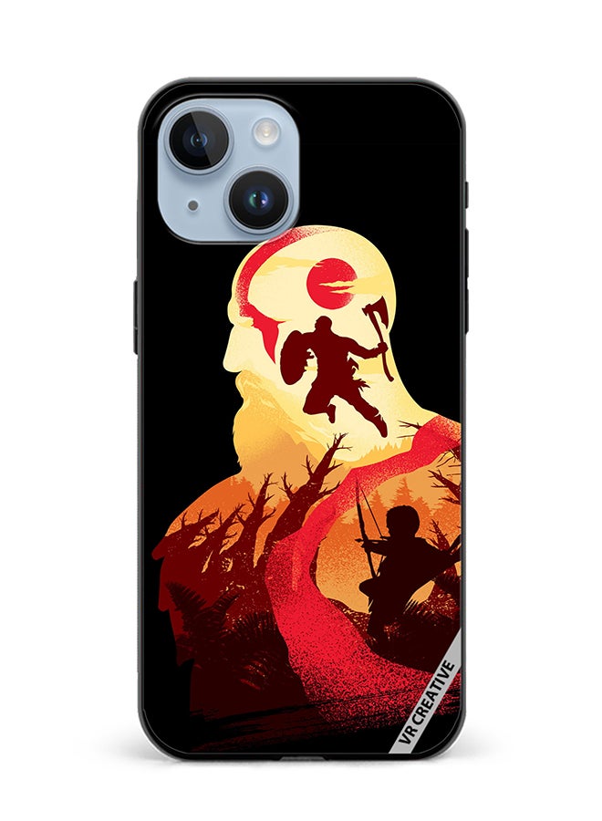 VR CREATIVE Protective Case Cover For Apple iPhone 15 God Of War Design Multicolour - Image 1