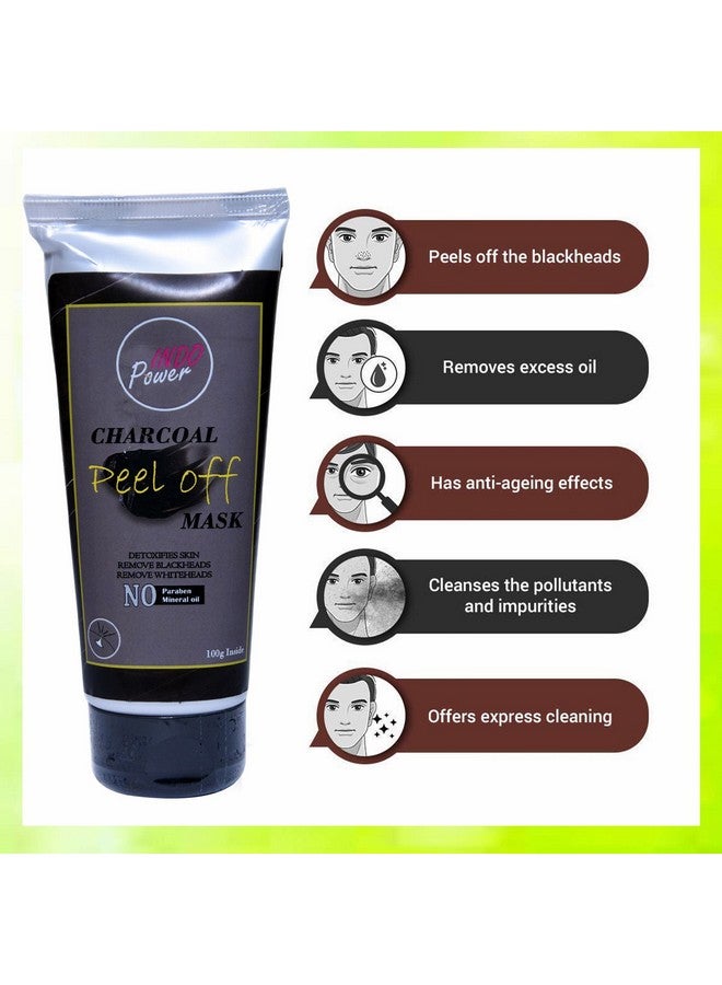 INDOPOWERÂ® Mm147-CHARCOAL PEEL OFF MASK 100g. - Image 1