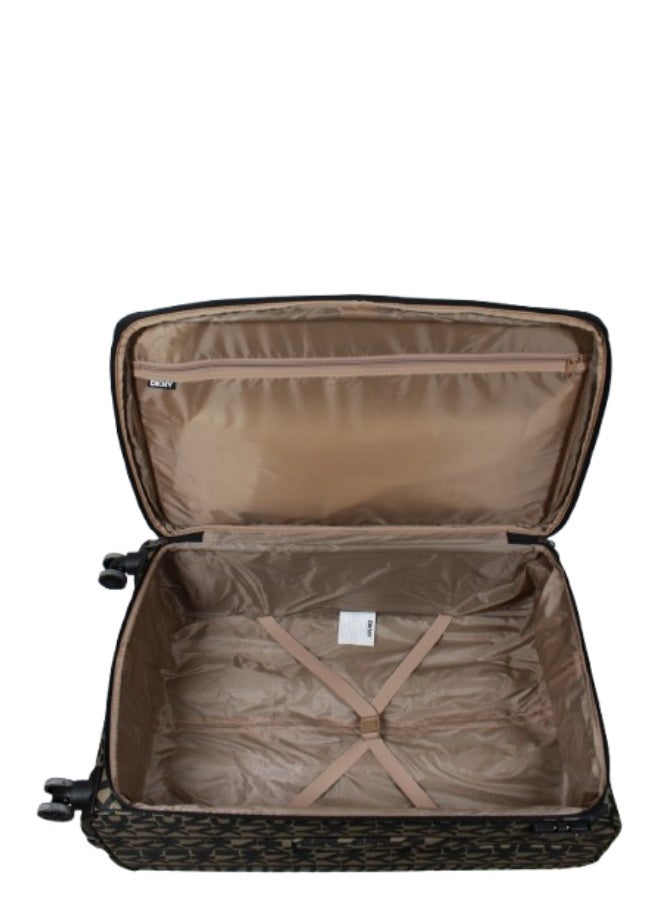 DKNY New Era Softside Luggage on Wheels for Unisex | Ultra Lightweight ABS on with Spinner Wheels 4 Color Mushroom - Image 3