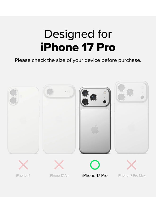 رينجك غطاء حماية Fusion-X لجهاز iPhone 17 Pro شفاف مع ظهر صلب وحواف مرنة من TPU مقاوم للخدوش وصدمات الحماية - - Image 2
