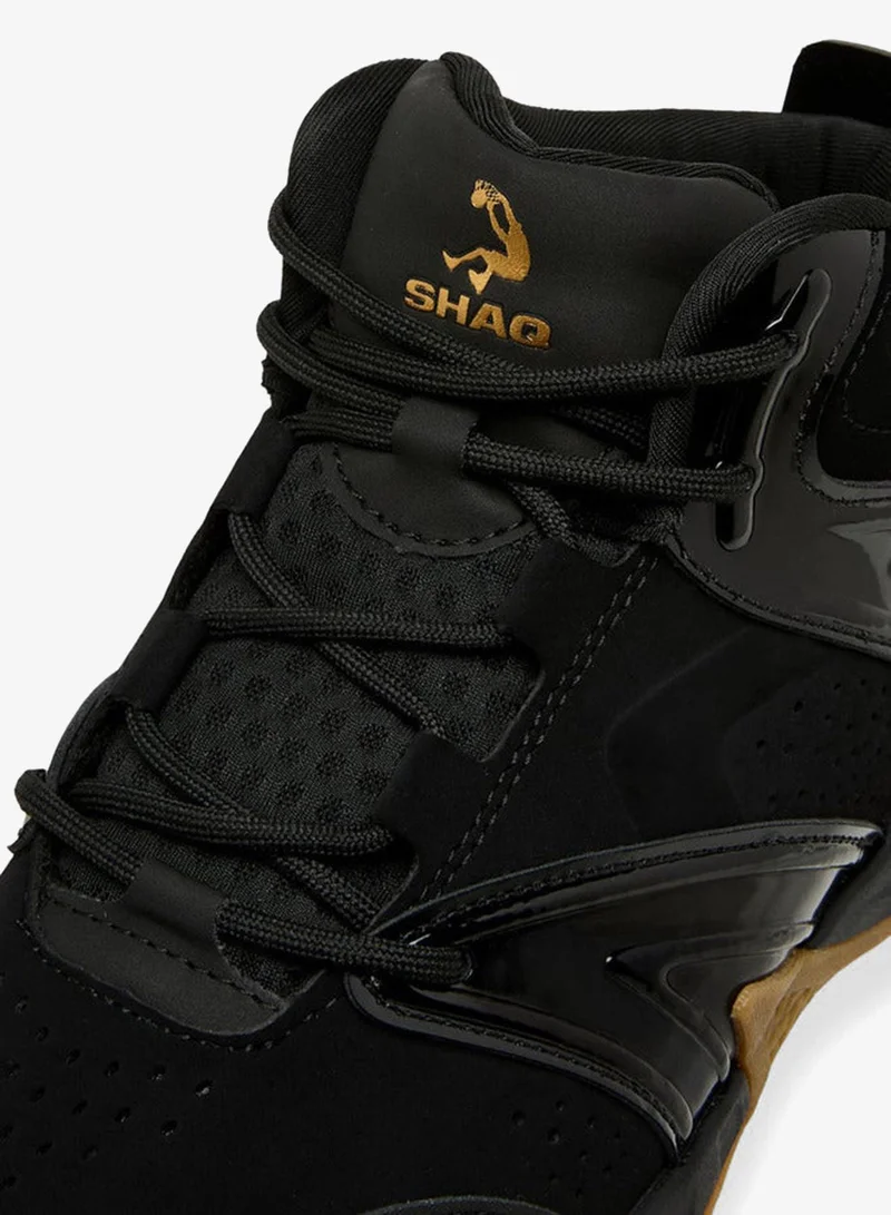 Shaq BLACK Boys Lace-Up Basketball School Shoes for Men | Best Price UAE