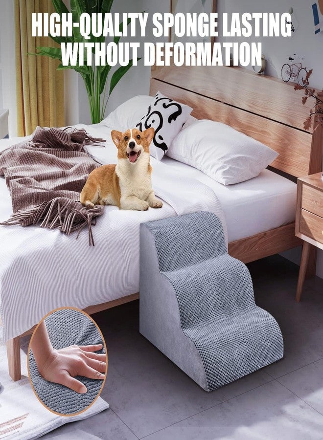 Chic Threads Dog Stairs for Small Dogs, 3-Step Dog Stairs for High Beds and Couch, Pet Steps for Small Dogs and Cats，Non-slip stable indoor dog steps - Image 5