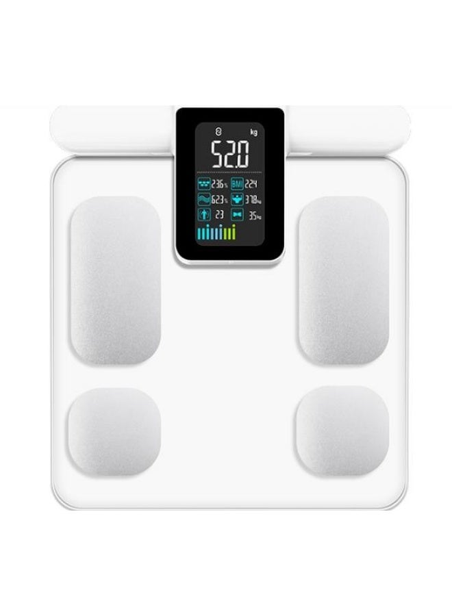 Smart Body Composition Analyser with ECHO Bio-Electrical Impedance Sensor, 5-inch OLED Display, 16 Body Measurements, Digital Scales Bathroom Accessory Set with APP for BMI, Weight, Fat - Image 1